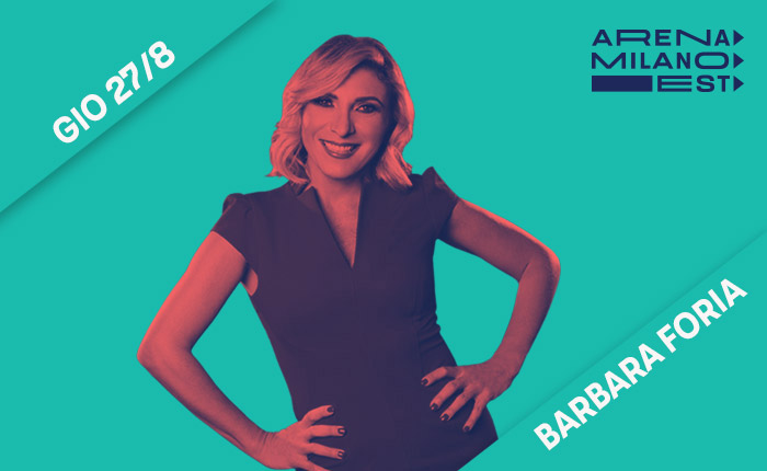 Barbara Foria - 27 agosto ore 21.30 - Arena Milano Est